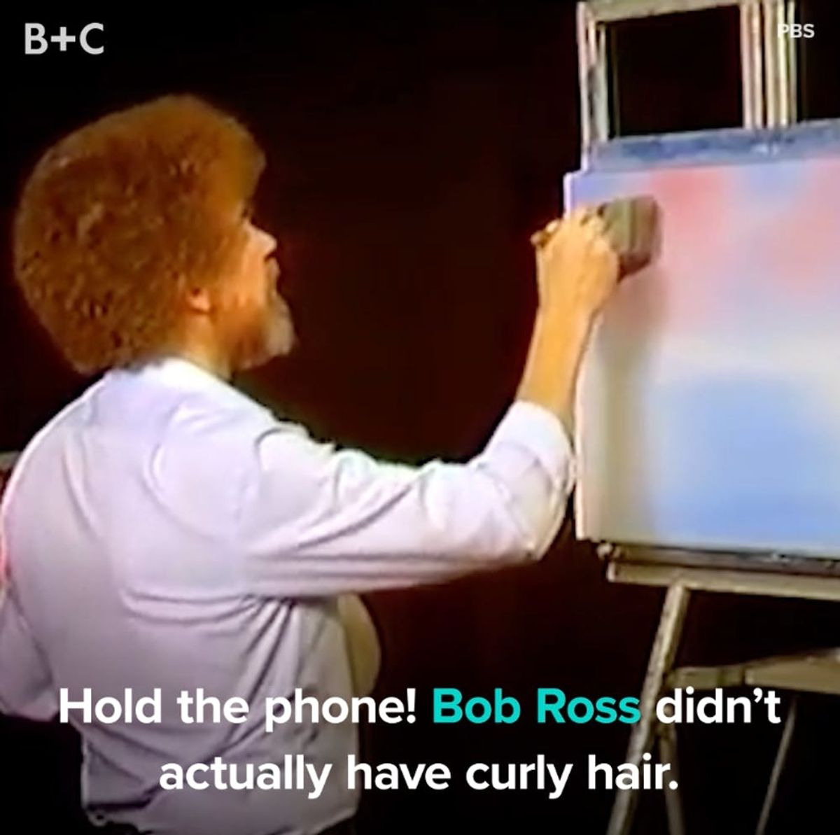PSA! Bob Ross Didn’t Have Curly Hair