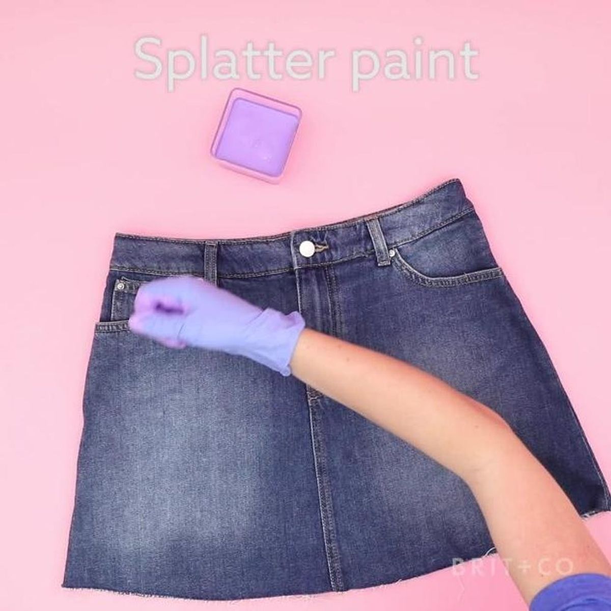 How to DIY a Splatter-Paint Skirt