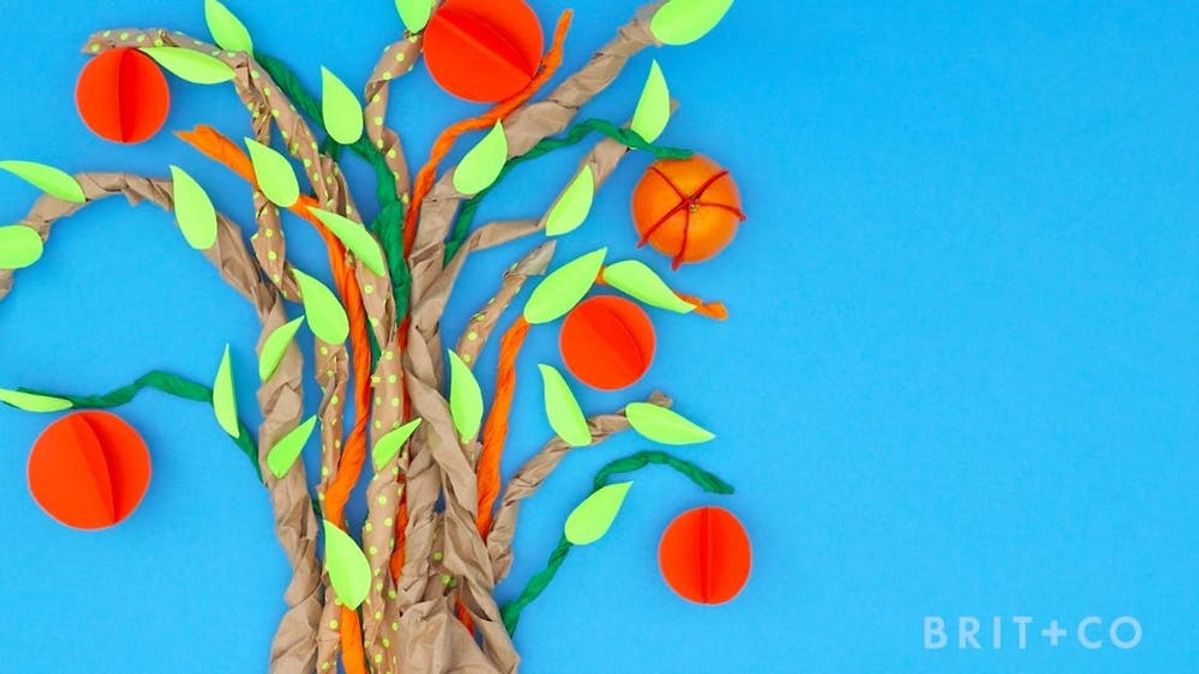 Make This DIY Paper Orange Tree For Major Eye Candy