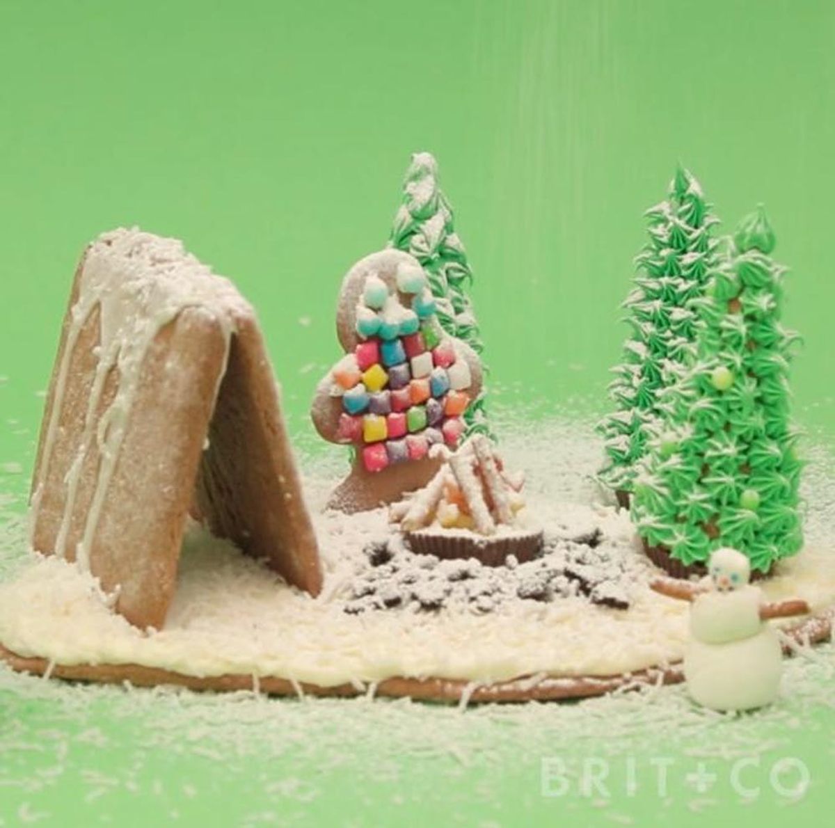 How to DIY a Gingerbread Campsite