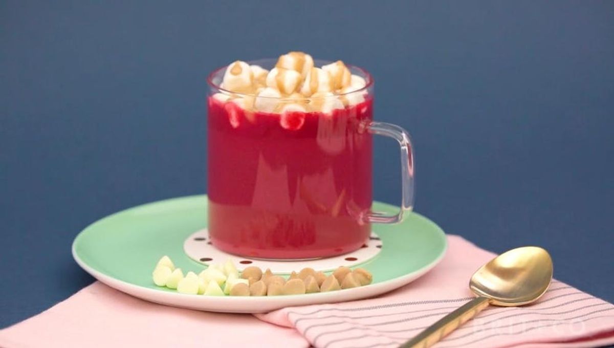HERSHEY’S Red Velvet Hot Chocolate With Salted Caramel Marshmallows
