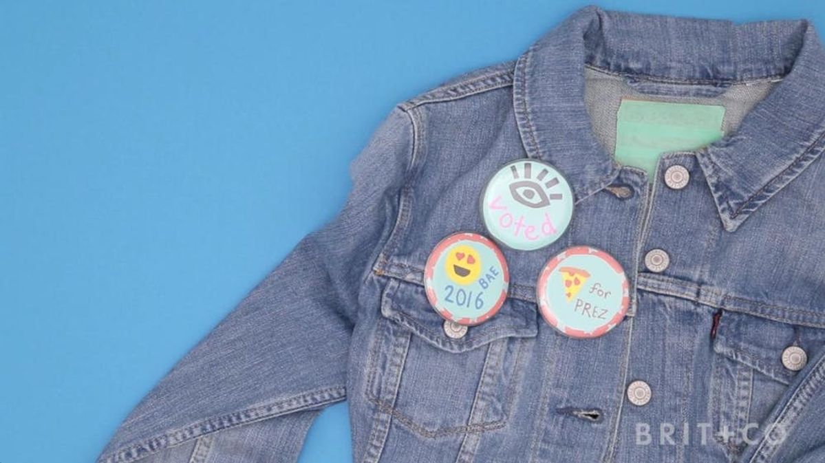 How To DIY Election Day Pins