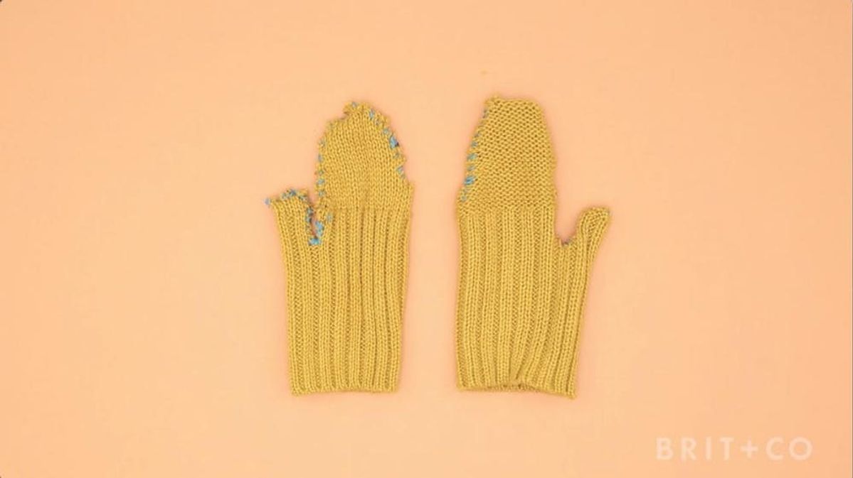 How to DIY Mittens From an Old Sweater