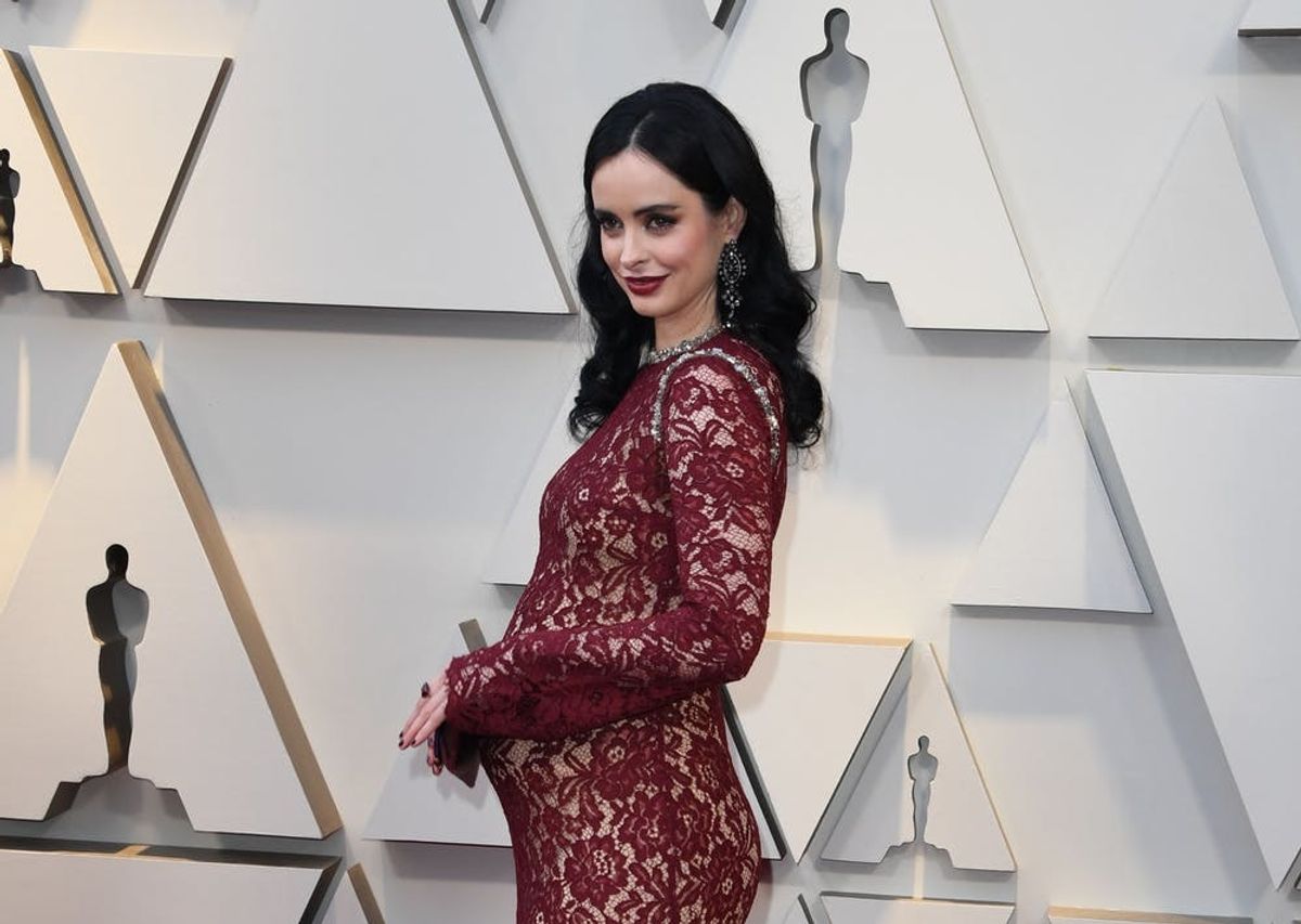 Krysten Ritter Revealed Her Pregnancy on the 2019 Oscars Red Carpet