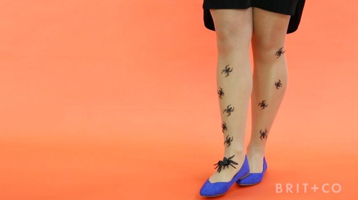 How to DIY Spider Leggings