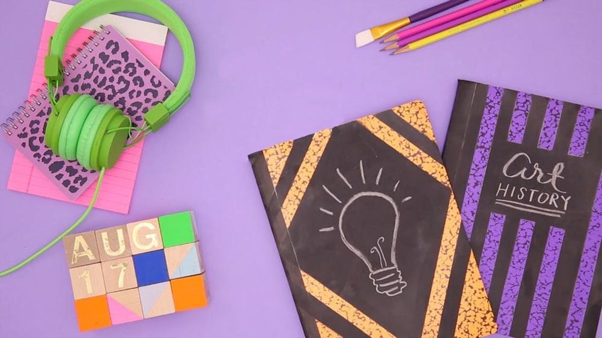 How to DIY a Chalkboard Notebook