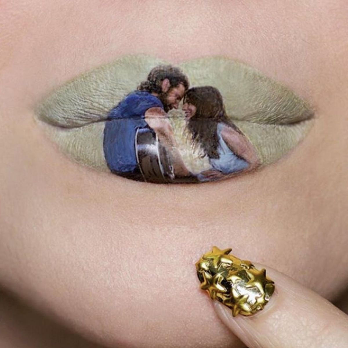 Makeup Artist Ryan Kelly Recreated Oscars’ Best Picture Nominees… on Her Lips