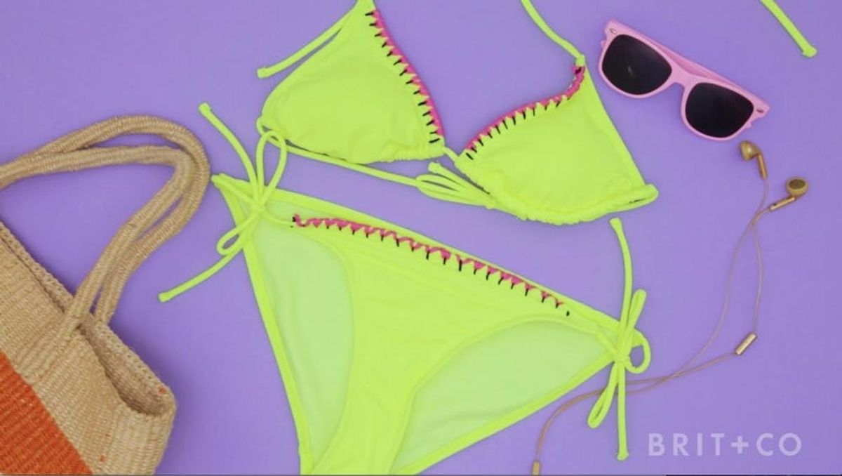How to Make an Embroidered Bikini