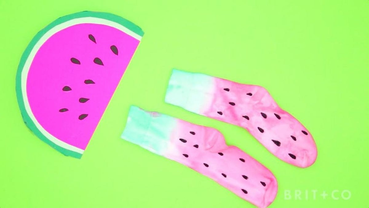 How to Make Watermelon Socks