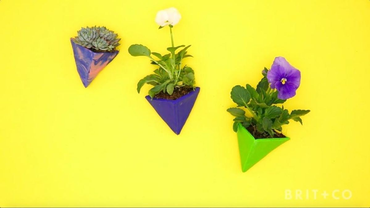 How to DIY Magnetic Sculpey Planters