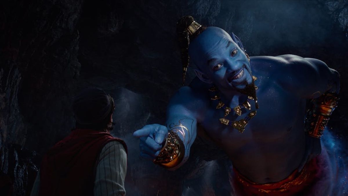 People Can’t Get Over Will Smith’s Blue Genie in the New ‘Aladdin’ Teaser