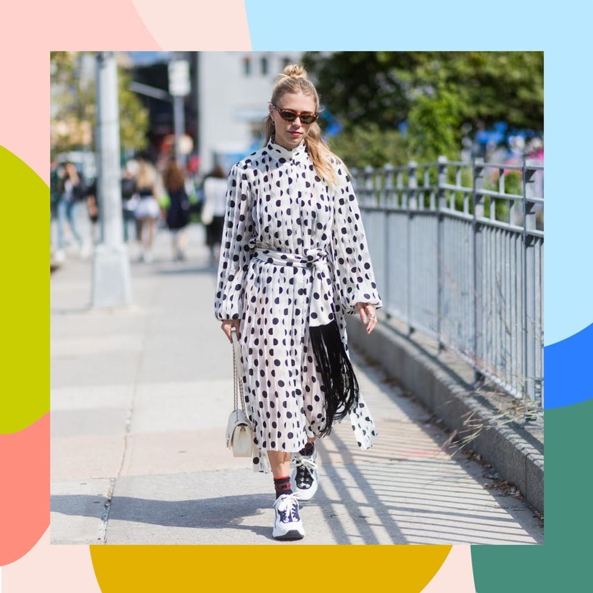 How to Pull Off Wearing Sneakers With Skirts (and Dresses) This Summer