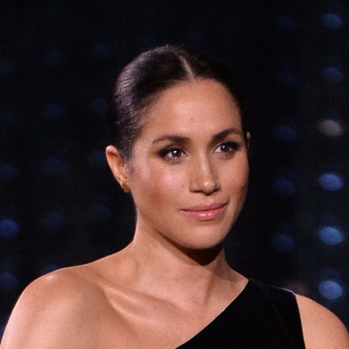 Meghan Markle Ditches Go-To Messy Updo for Polished Bun at British Fashion Awards