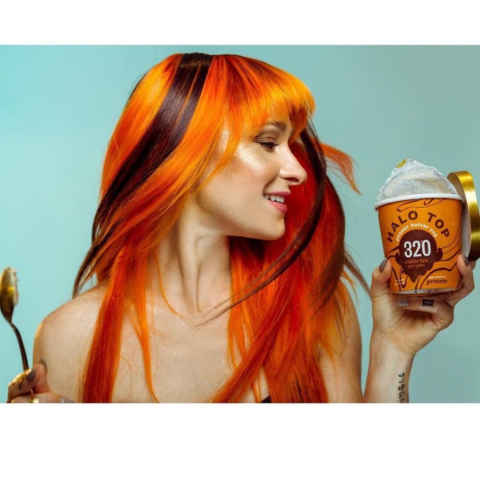 You Guys, Halo Top Ice Cream Hair Is Somehow a Thing Brit + Co