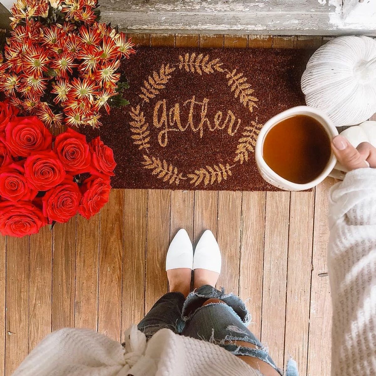 This New #Shoefie Trend Is All About Fall Decor