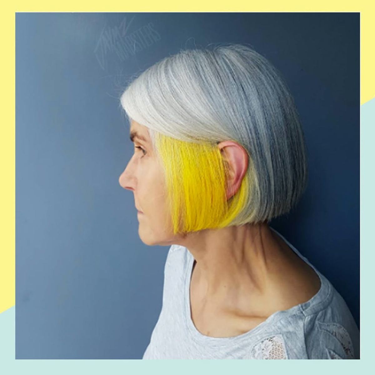 This Hairdresser Is Spicing Up Gray Hair With a Colorful Technique