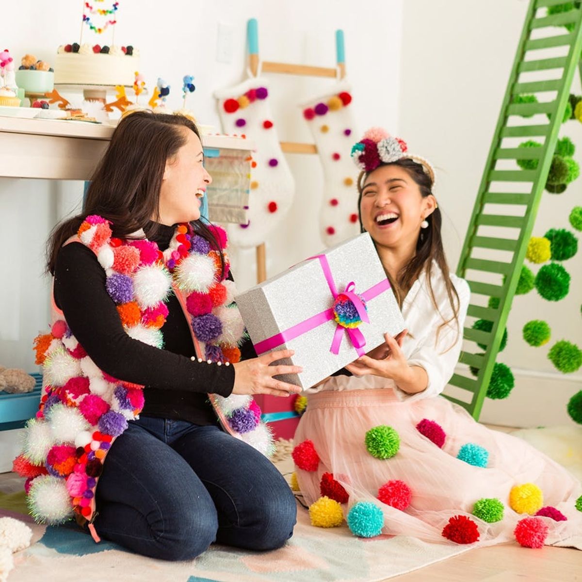How to Bring the Pom-Pom Christmas Decor Trend to Your Holiday Party