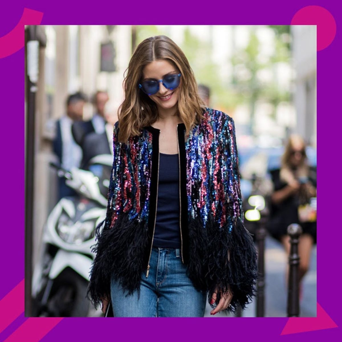 How to Wear the Celebrity-Approved Sequin Party Jacket Trend This Season