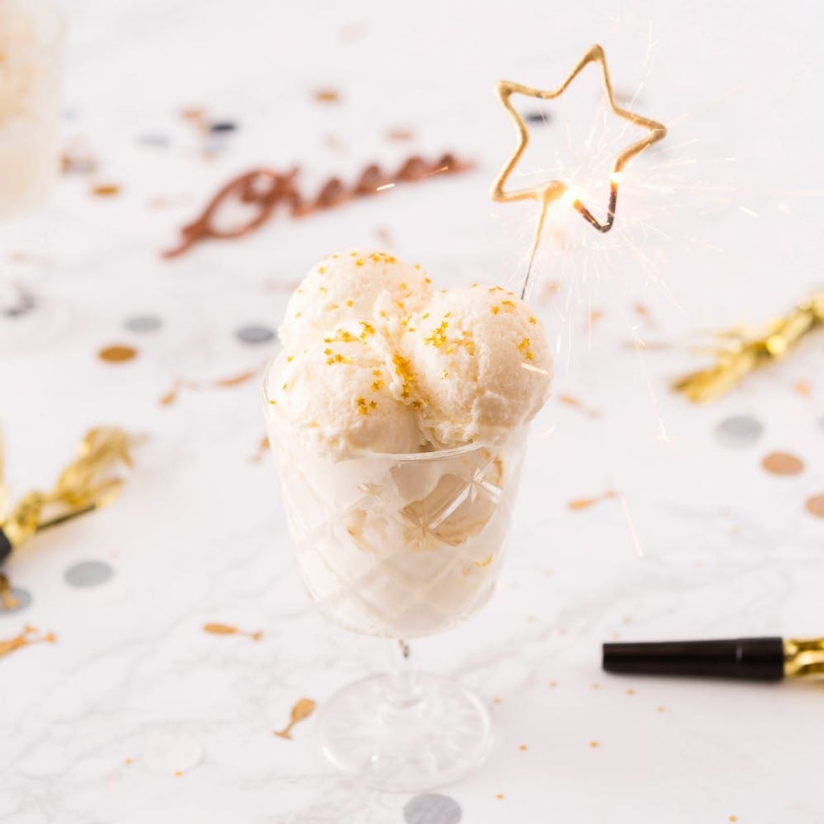 This Champagne Ice Cream Recipe Will Be the Star of Your Holiday Season
