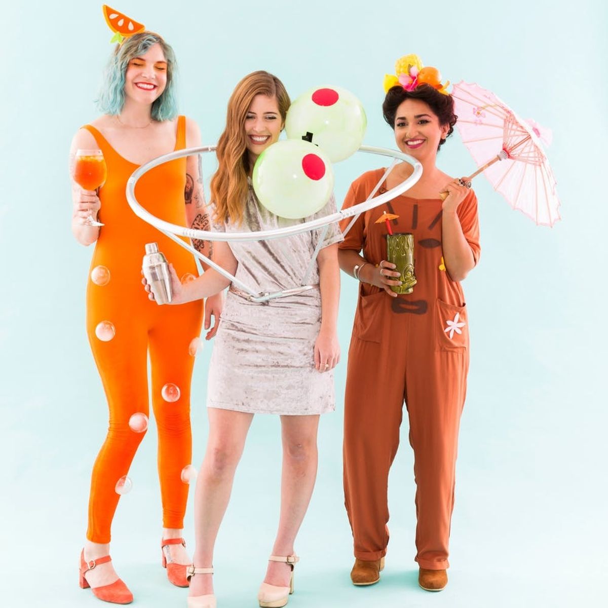 Get Your Drank on in These DIY Cocktail Party Halloween Costumes