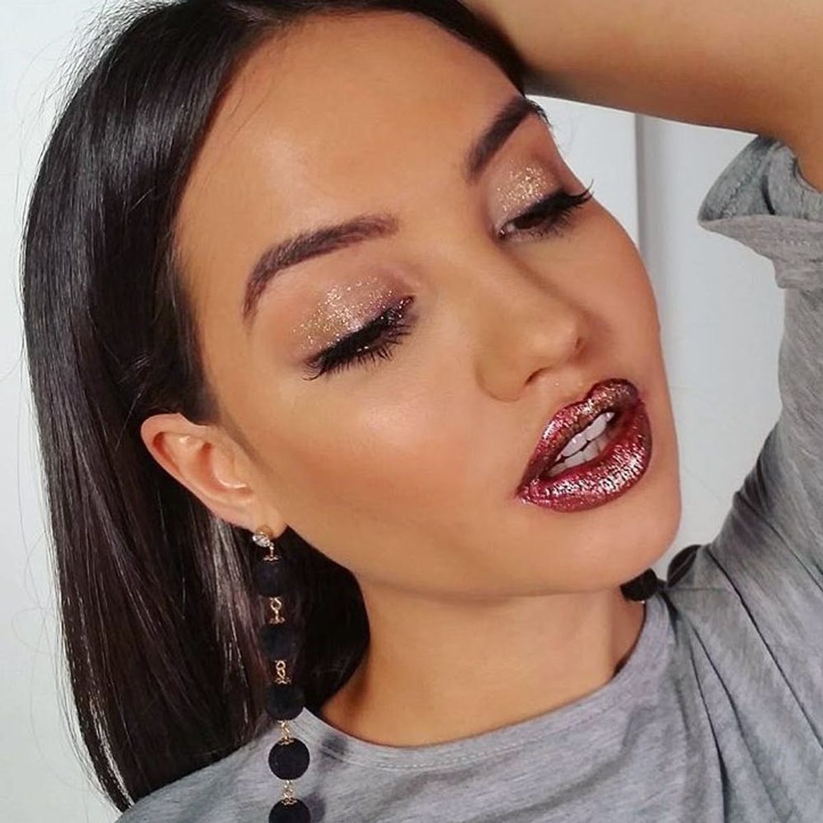 11 Real Ladies Who Know How to Rock Metallic Lips