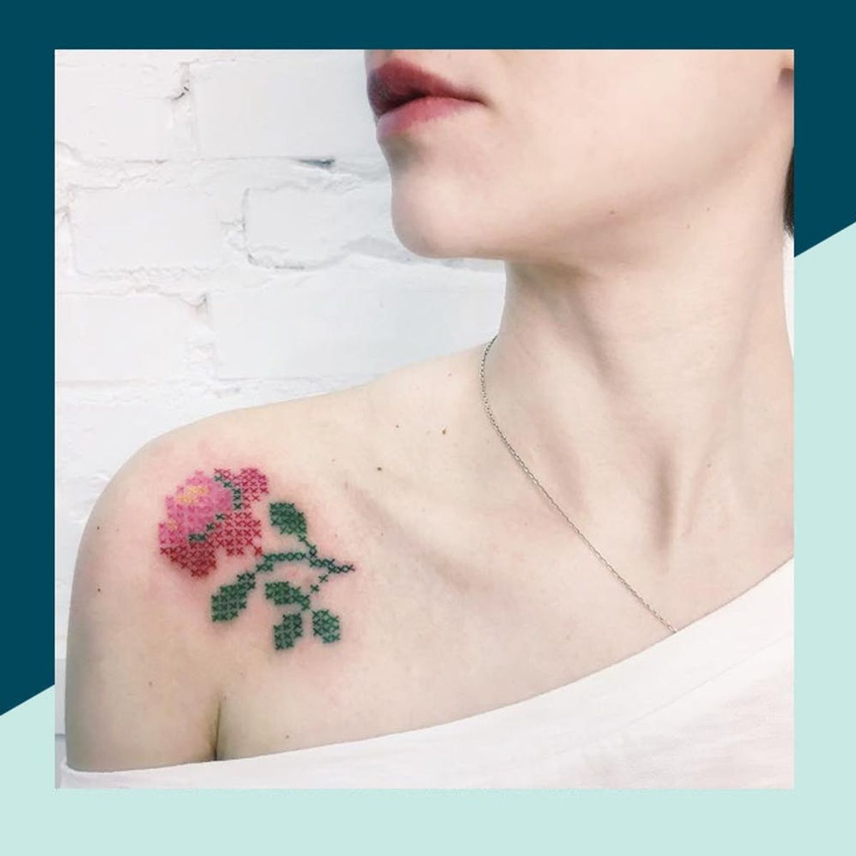 13 Embroidery Tattoos That Would Make Even Grandma Happy