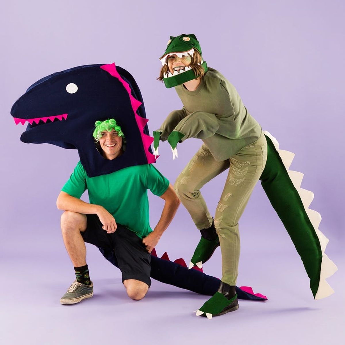 Win Halloween With This Adorably Fierce DIY T-Rex Dinosaur Costume