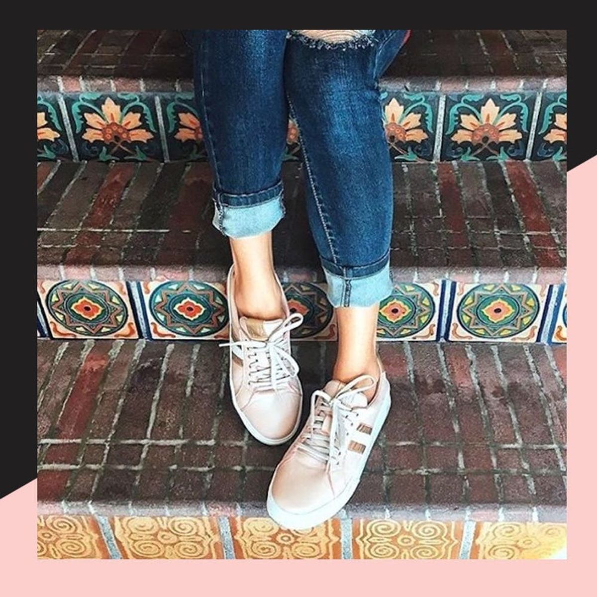 It’s Official: Everyone’s Obsessed With Rose Gold Sneakers