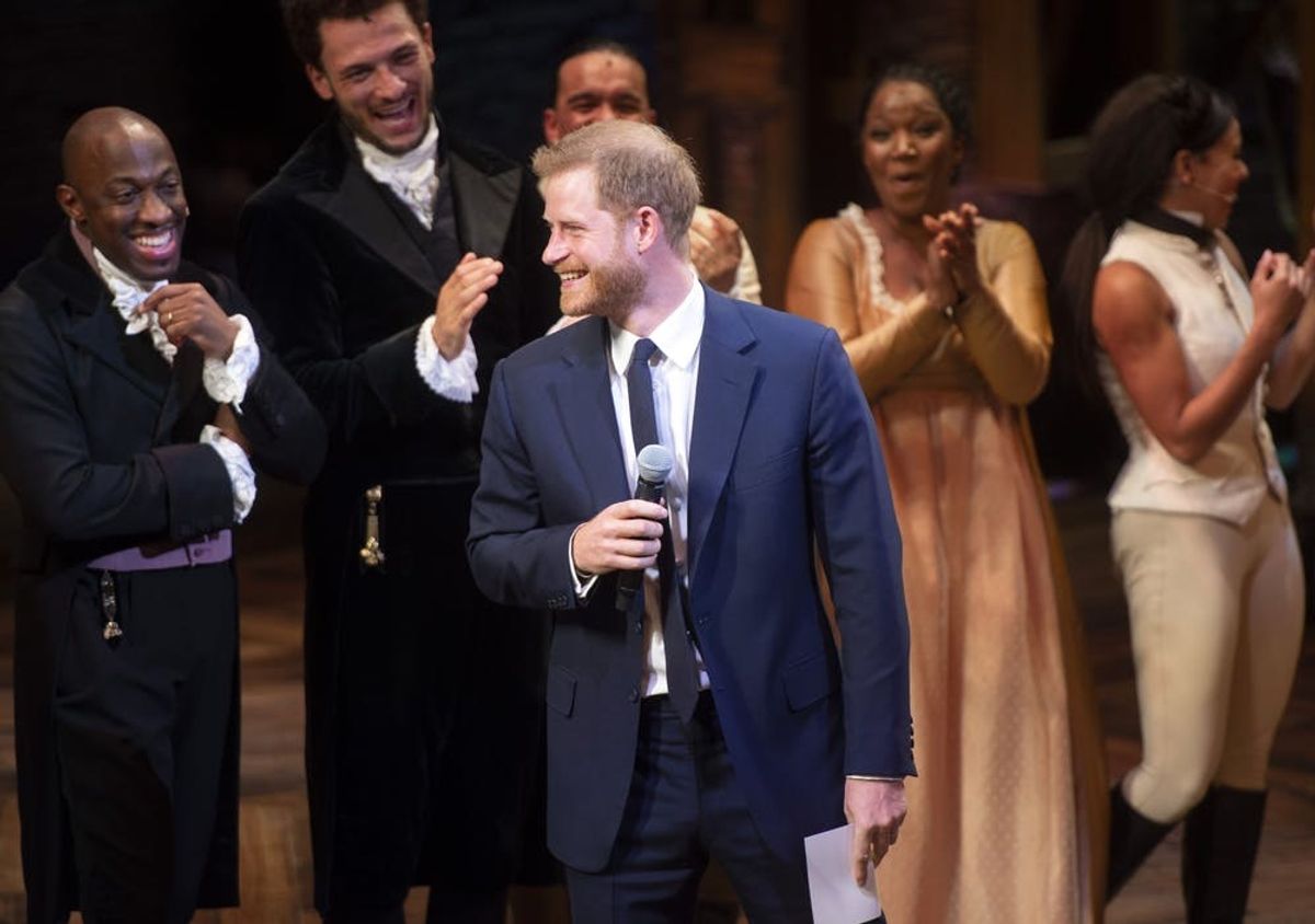 Prince Harry Sang a Line from ‘You’ll Be Back’ Onstage at ‘Hamilton’ and Stole the Show