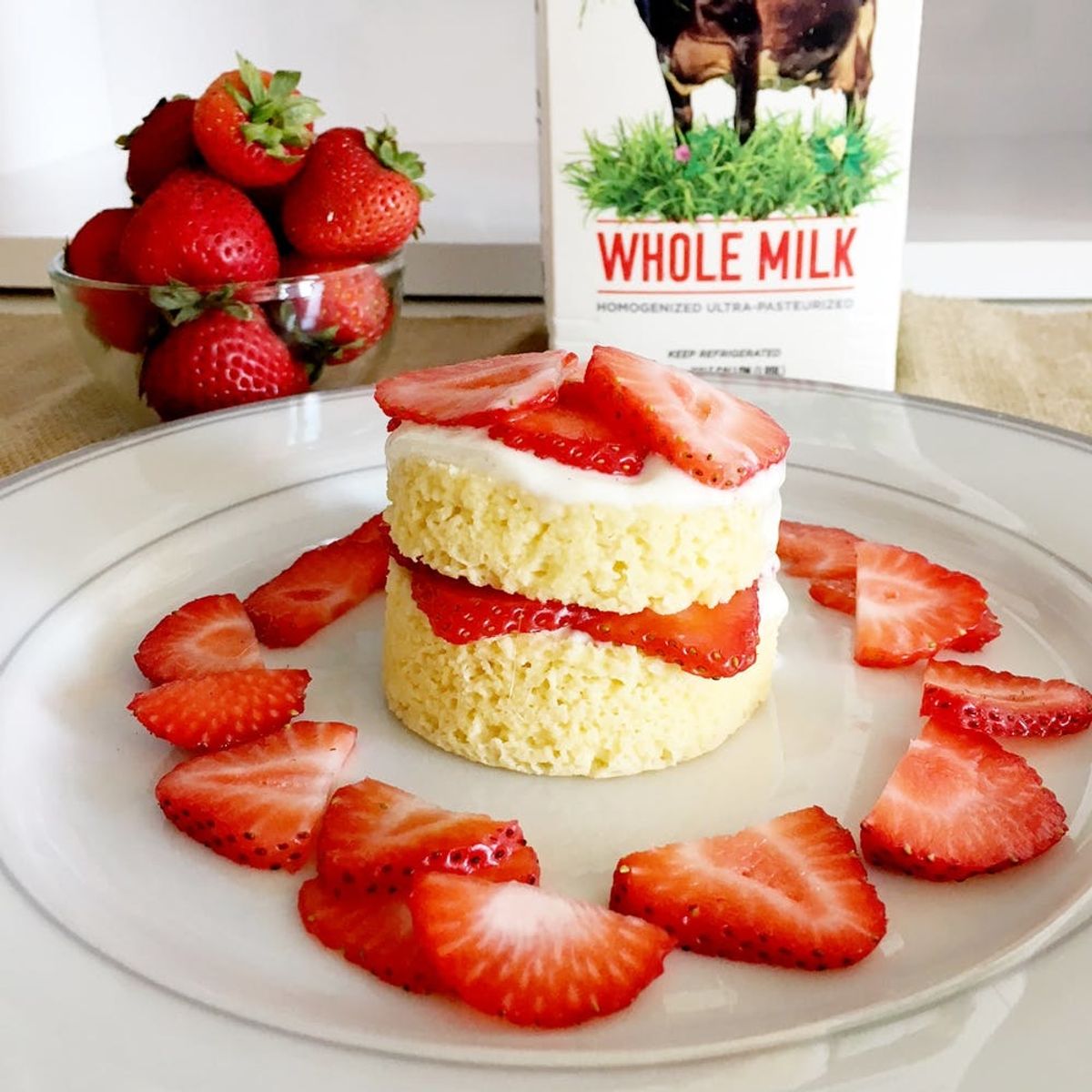 Microwave Your Way to a Luscious Keto-Friendly Strawberry Shortcake