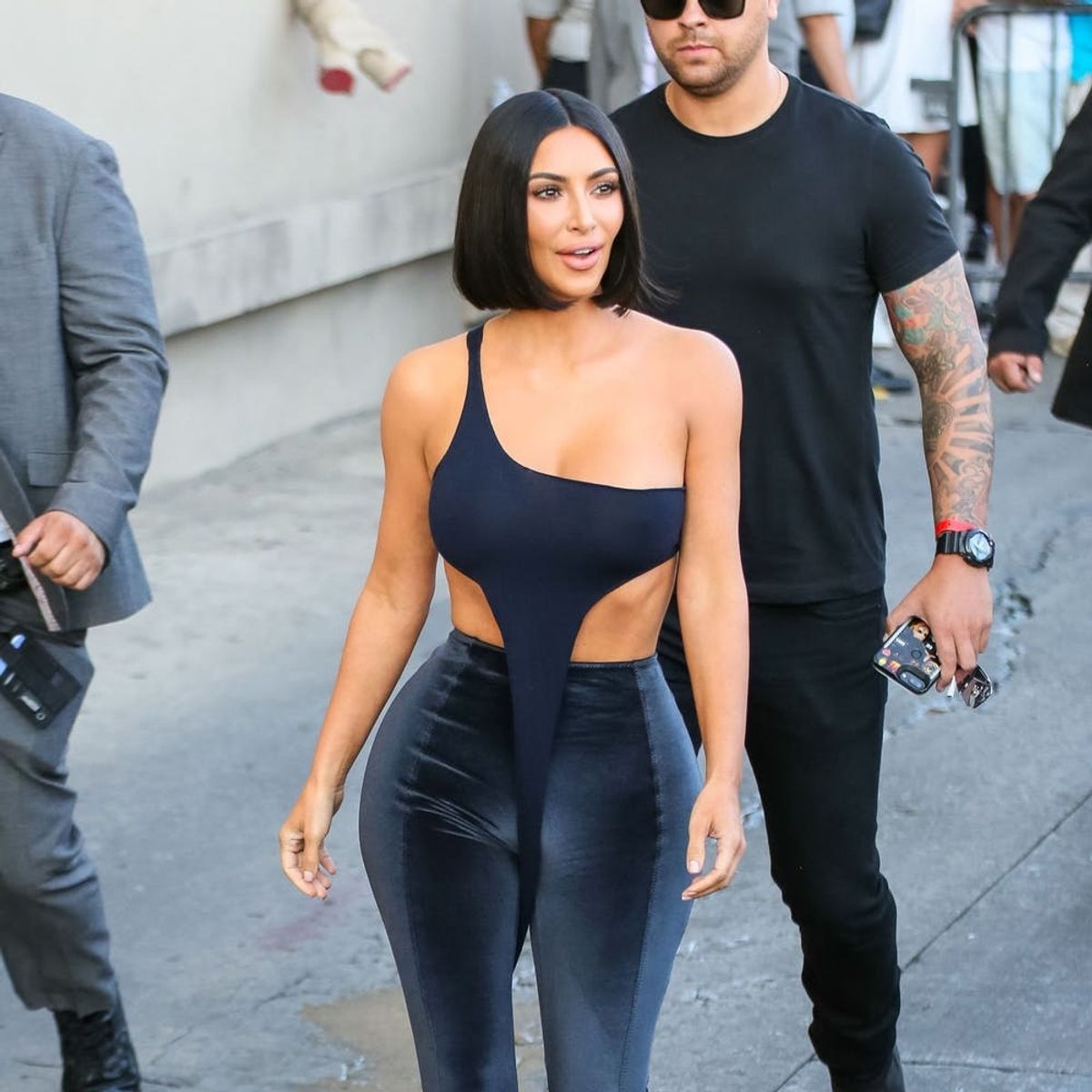 Kim Kardashian West’s Latest Outfit Takes Velour to a Whole New Level