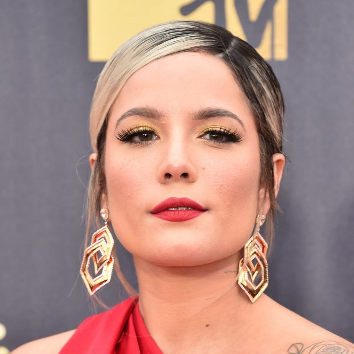 Halsey Got the Daintiest Face Tattoo You Ever Did See