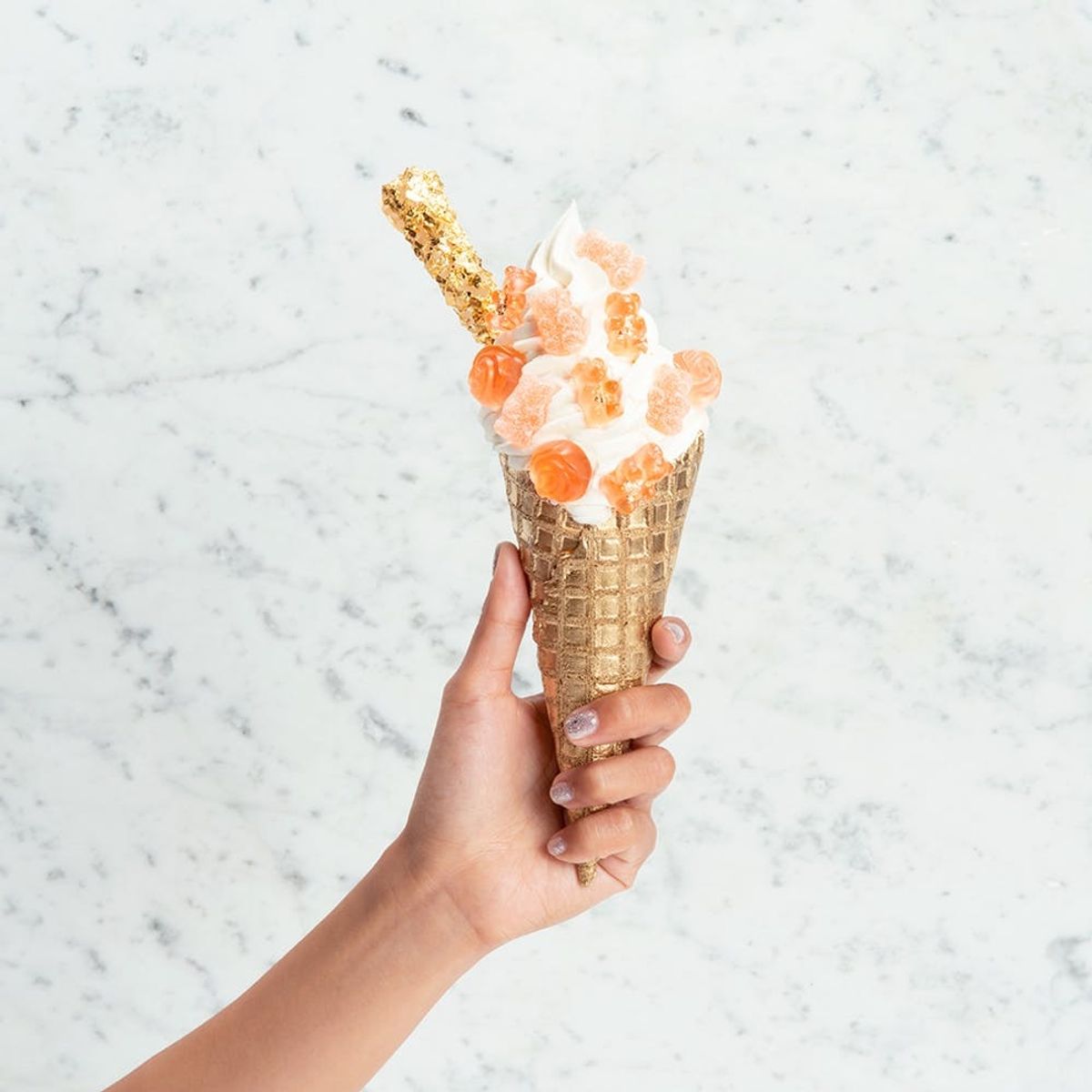 Get Thee to a Halo Top Scoop Shop ASAP for the New 24K Gold Rosé Sundae