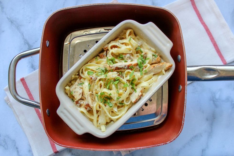 For Perfect Leftover Pasta, Use a Steamer Insert Brit + Co