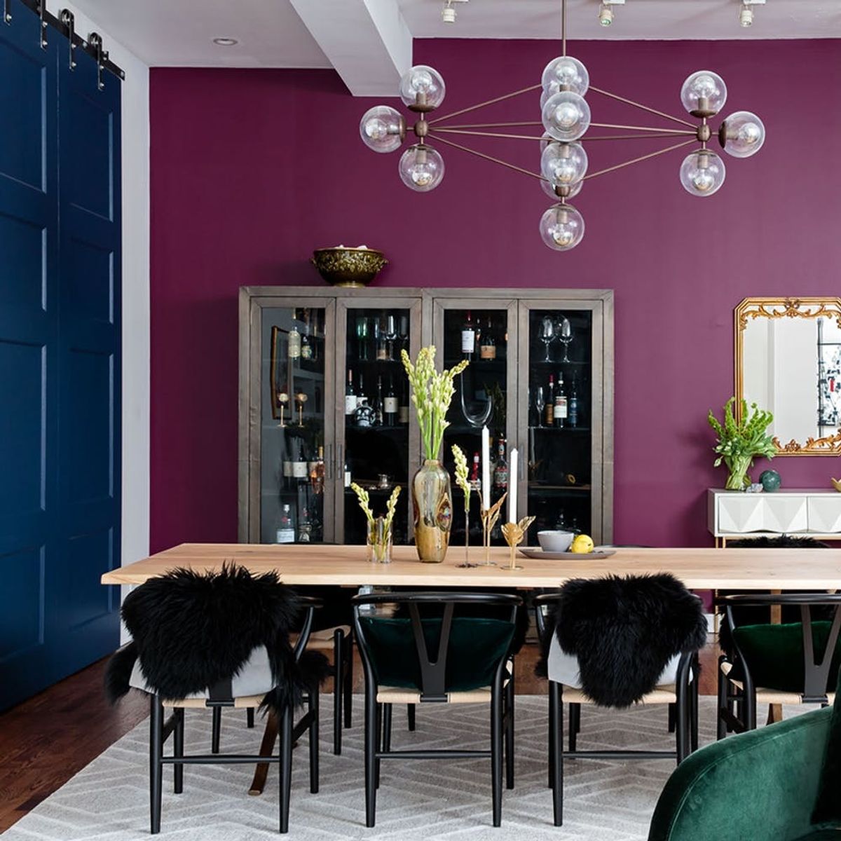 This Apartment Makeover Is the Ultimate Jewel-Tone Paint Inspiration