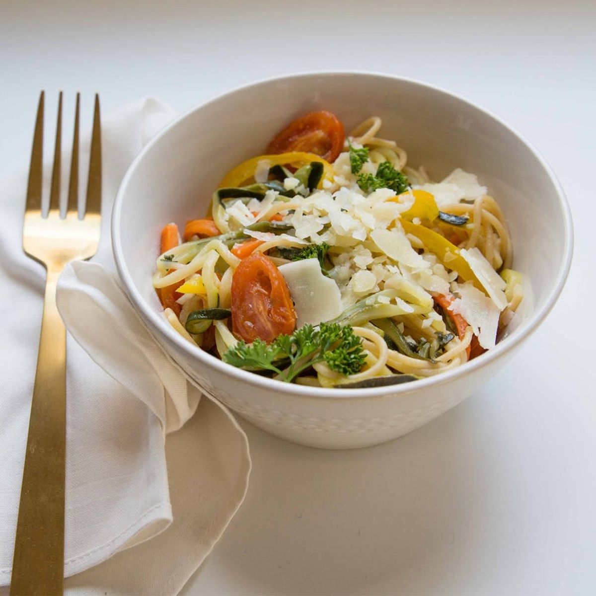 Try This Olive Garden-Inspired Spiralized Primavera Pasta Recipe