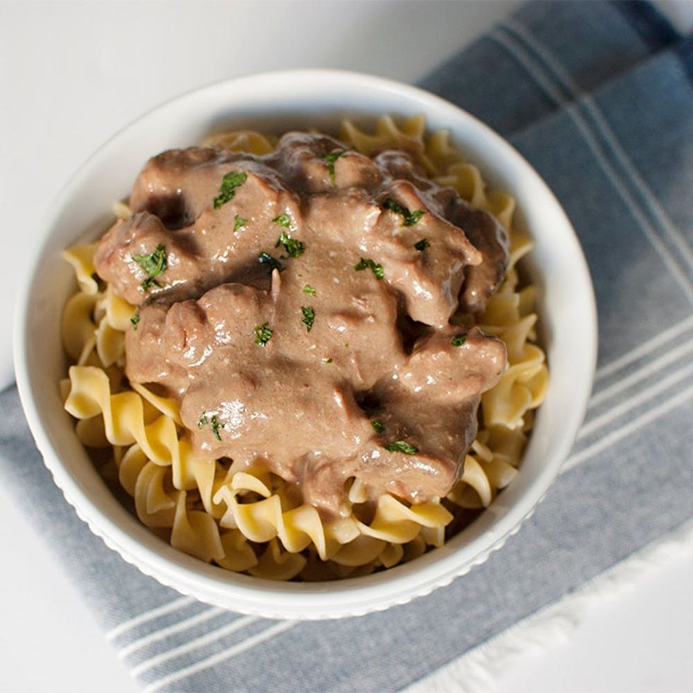 Make This Slow-Cooker Beef Stroganoff With Just 4 Ingredients