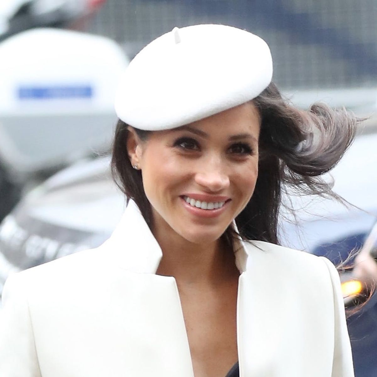 Meghan Markle Wears Beret for Her First-Ever Appearance With Queen Elizabeth II