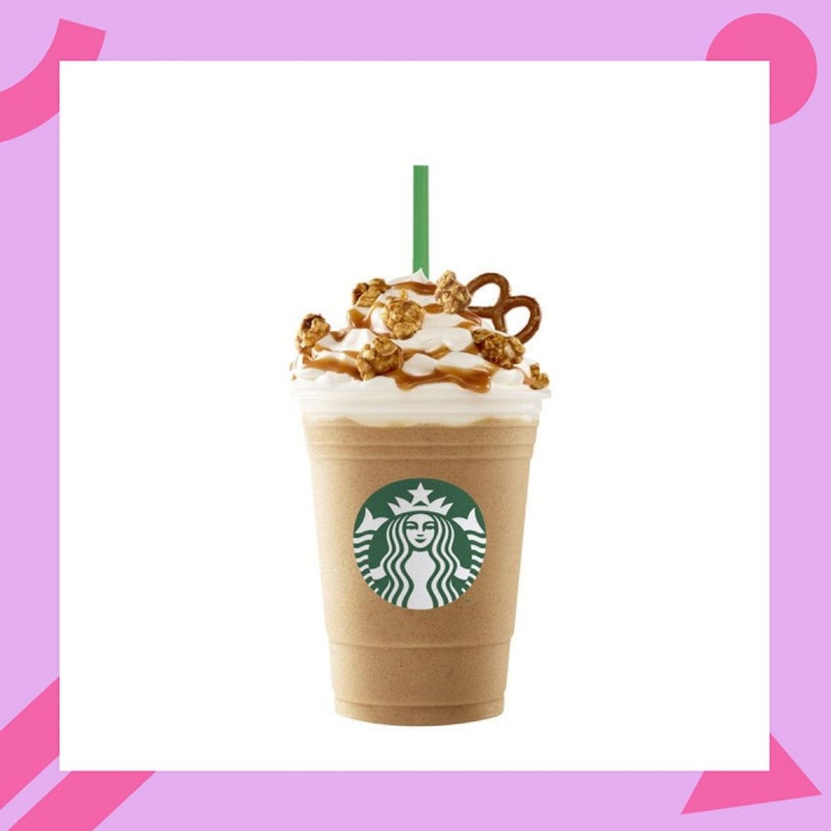 This New Caramel Pretzel Frappuccino Features Another Unexpected, Crunchy Topping