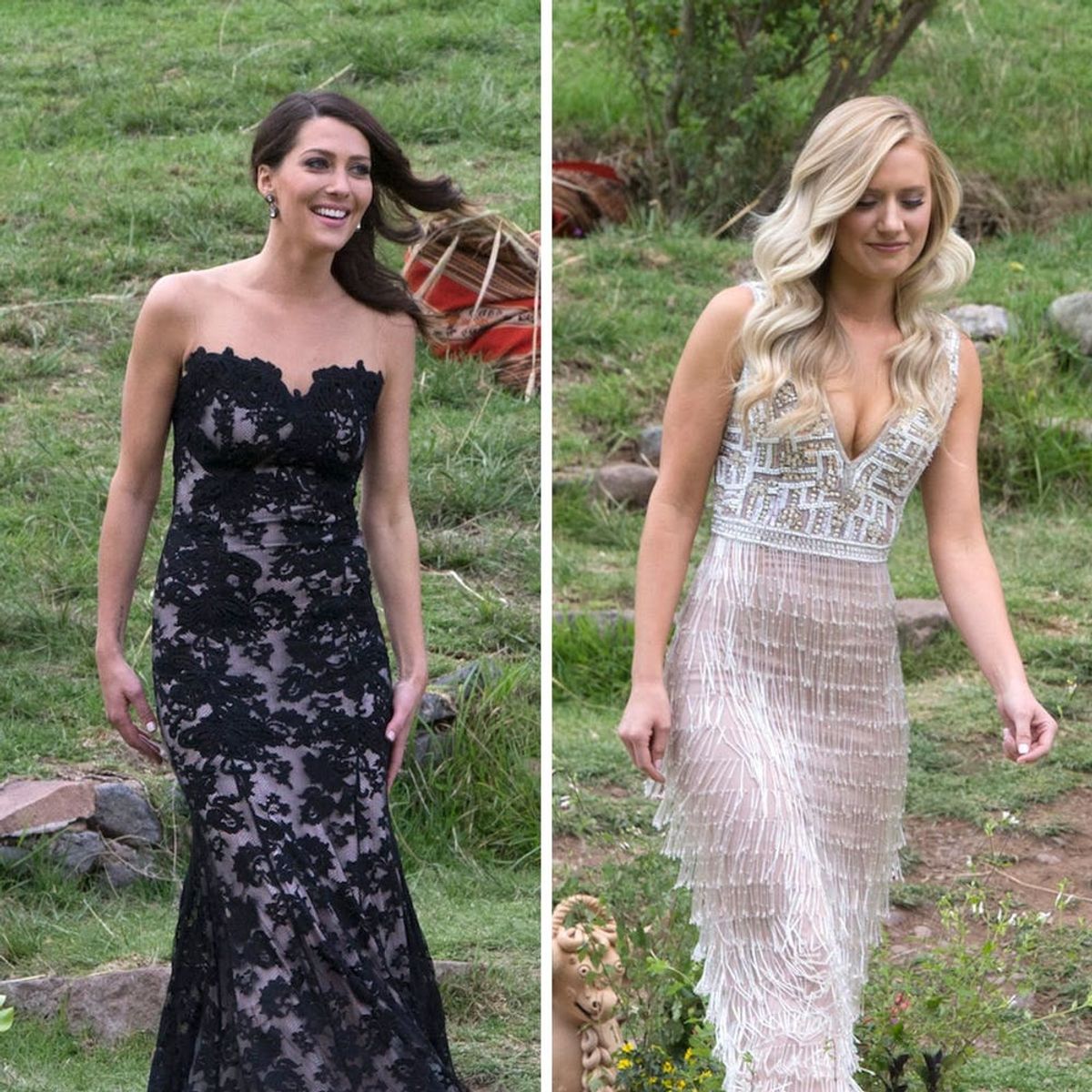 Here Are the Exact Dresses the Bachelor Finalists Wore to Last Night’s Final Rose Ceremony