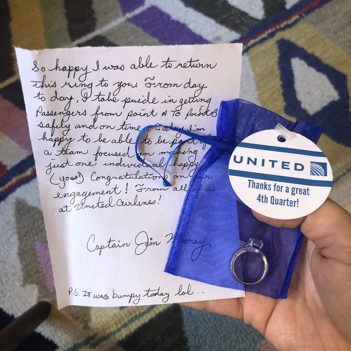 How United “Reunited” Me With My Lost Wedding Ring