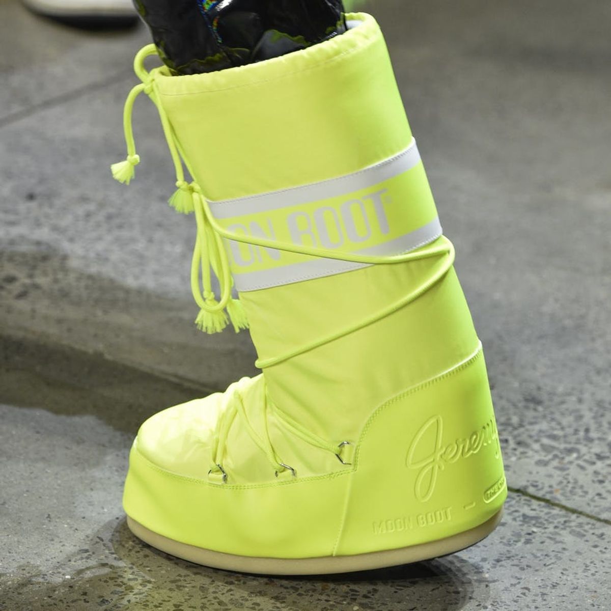 You NEED to See the Insane Moon Boots Jeremy Scott Sent Down the Runway for NYFW