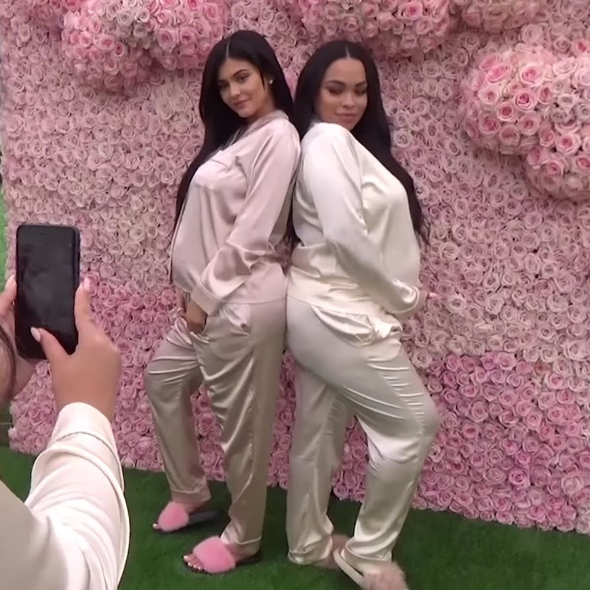 The Entire Kardashian Family Wore Millennial Pink PJs for Kylie’s Secret Baby Shower