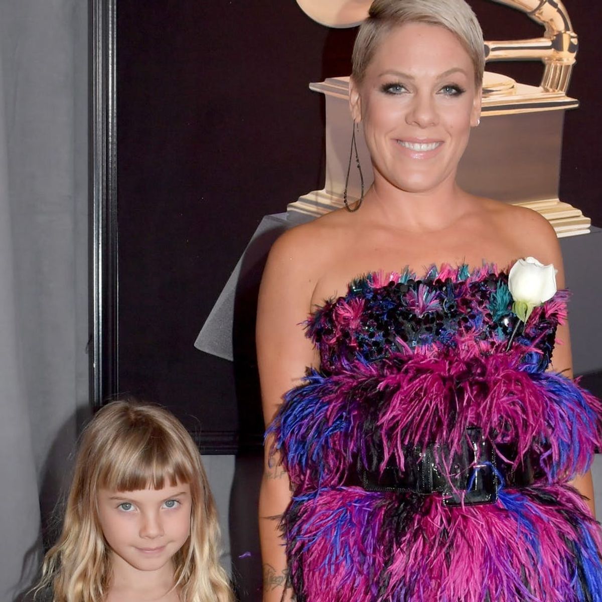 Pink and Daughter Willow Were Too Cute for Words in Their Complementary 2018 Grammys Gowns