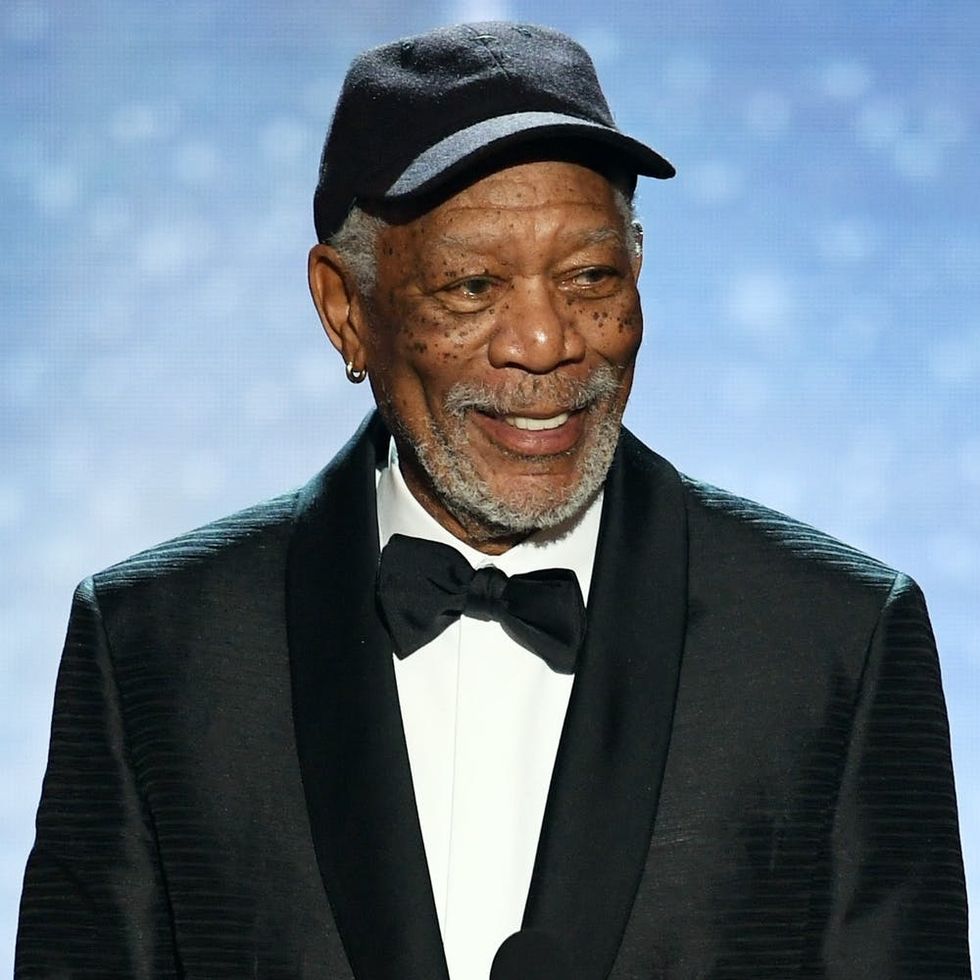 This Is Who Morgan Freeman Stopped to Talk to During His 2018 SAG Awards Speech