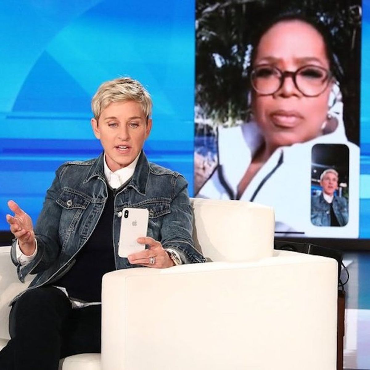 Ellen DeGeneres Fights Tears FaceTiming Oprah Winfrey in Their Mudslide-Damaged Neighborhood