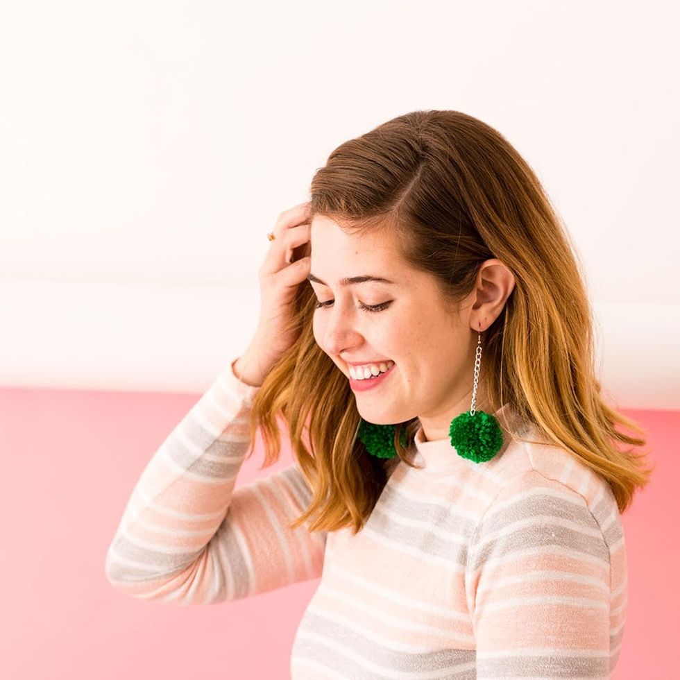 DIY These Trendy Pom-Pom Earrings for Your BFF