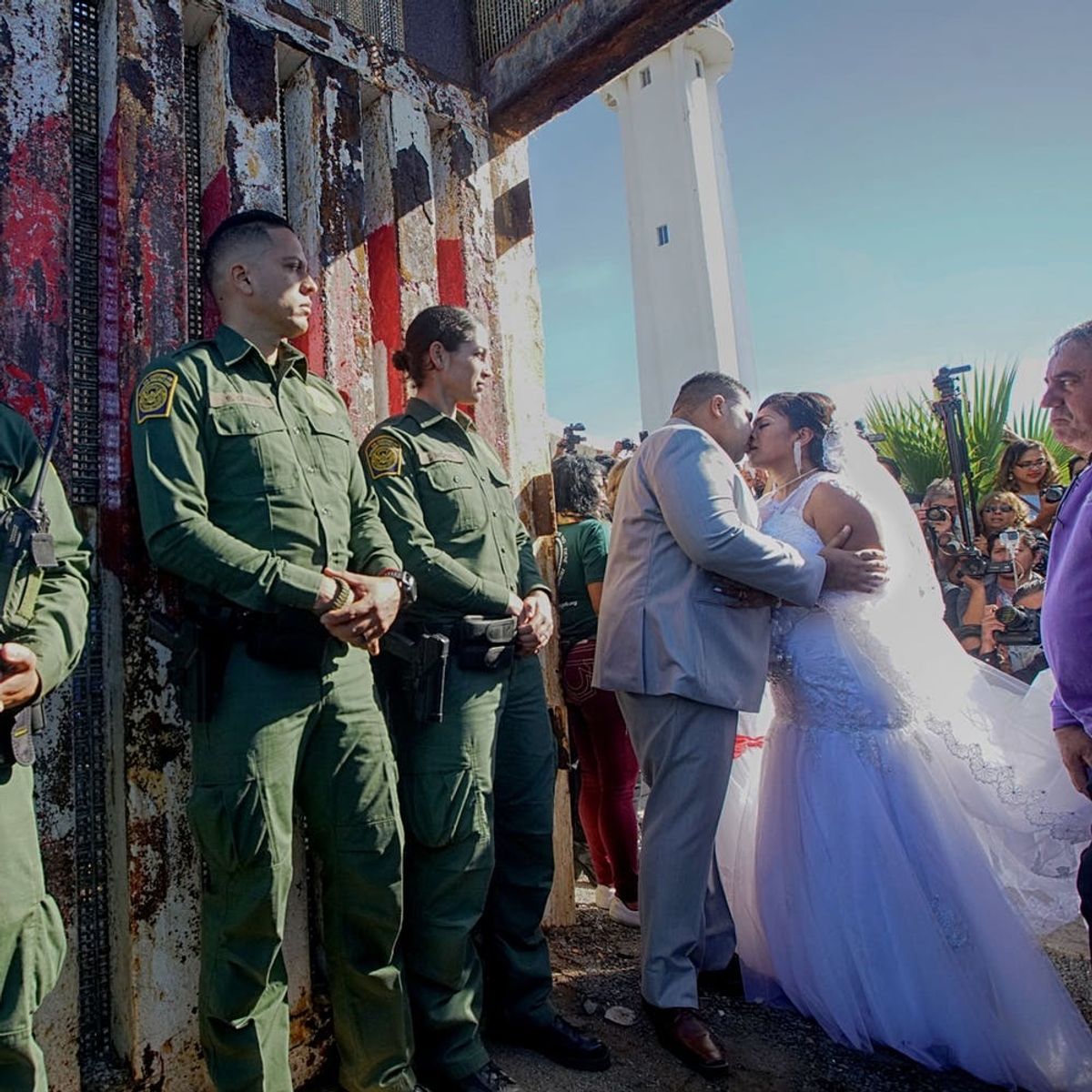 This Couple’s Cross-Border Wedding Proves a Wall Is No Match for Love