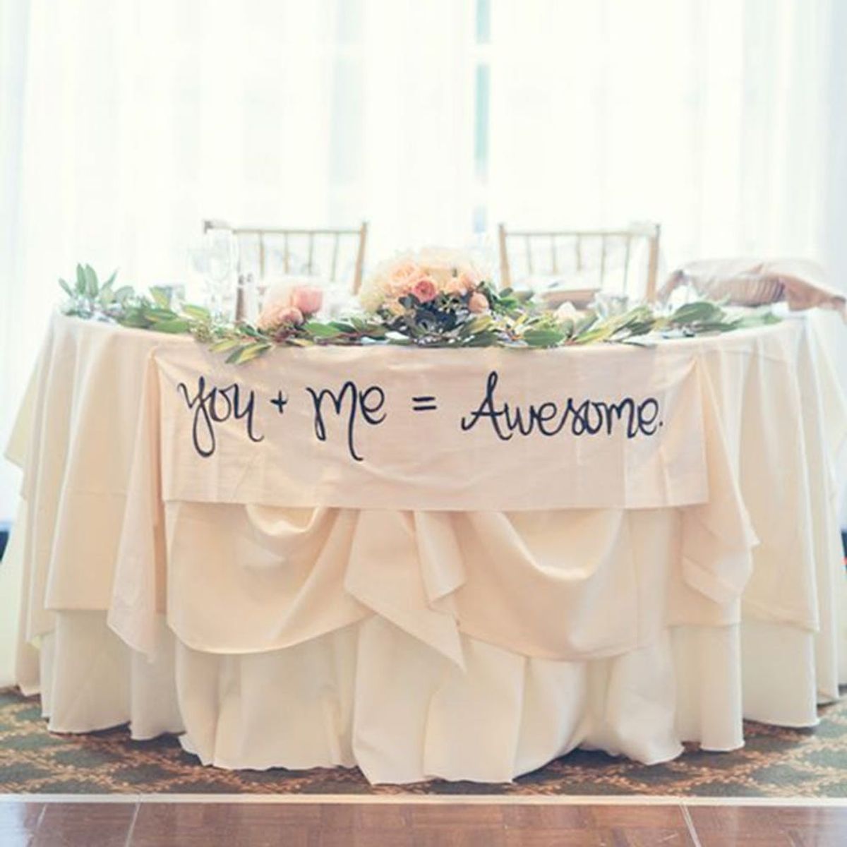 11 Wedding Sweetheart Table Signs That Say It All