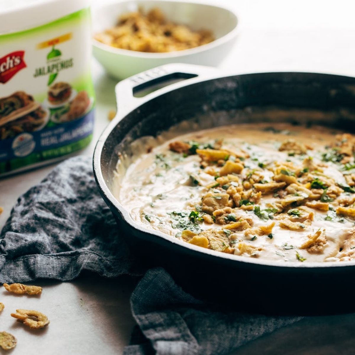 Satisfy Your Queso Craving With This Crispy Jalapeño Spinach Queso Recipe